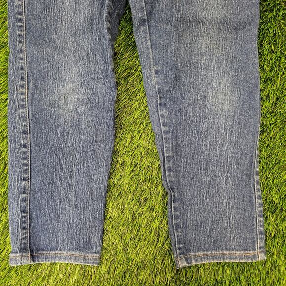 SASSON Tapered Denim Jeans Womens 2/3 26x26 TALON Zip Retro - Picture 3 of 16